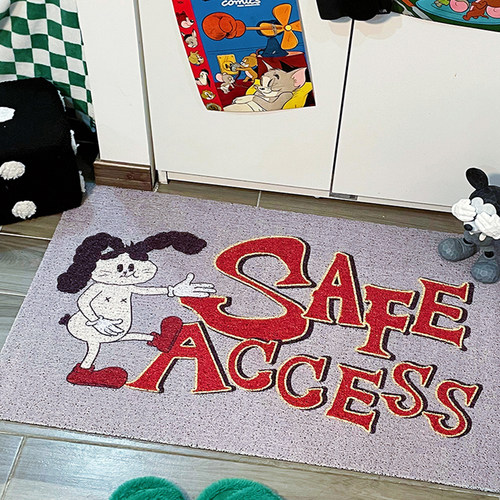 丝圈地垫复古卡通入户客厅进门