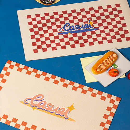 甜话街PU皮家用厨房地垫防滑防油