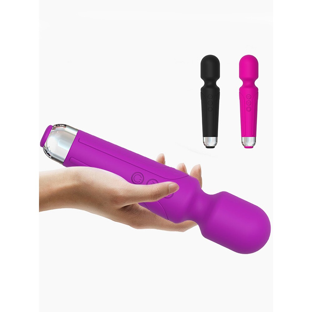 USB电动仪振动棒防水多功能强震电动棒手持式按摩器材颈椎腰放松