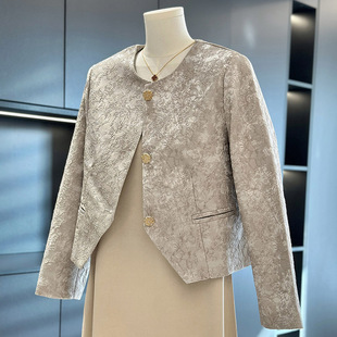 新中式妈妈装中长款连衣裙套装女春装新款洋气中老年人裙子两件套