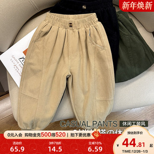 子春装 儿童宝宝1岁3小童秋季 秋冬款 童装 潮U14469 新款 男童纯棉长裤