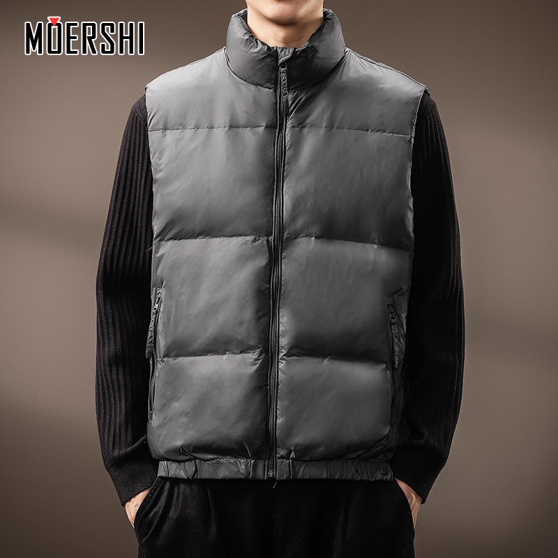 轻薄简约羽绒服男保暖休闲外套