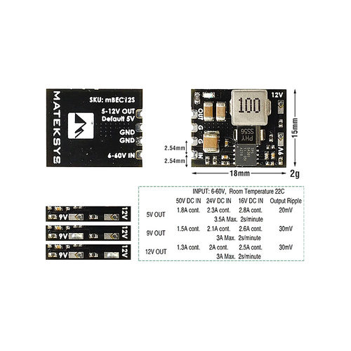 MatekMICRO12S降压模块