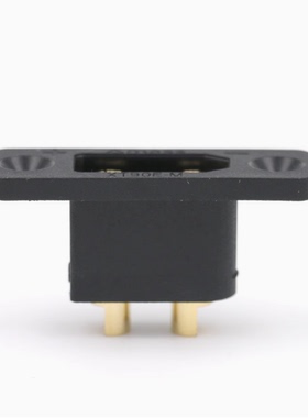 新品XT90E-M公头带固定孔黑色镀金航模连接器AMASS模型配件