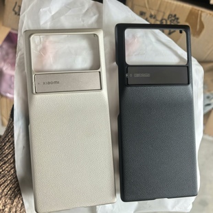 适用小米mixfold3原装手机壳折叠屏前框后壳皮质纹理带支架正品包邮