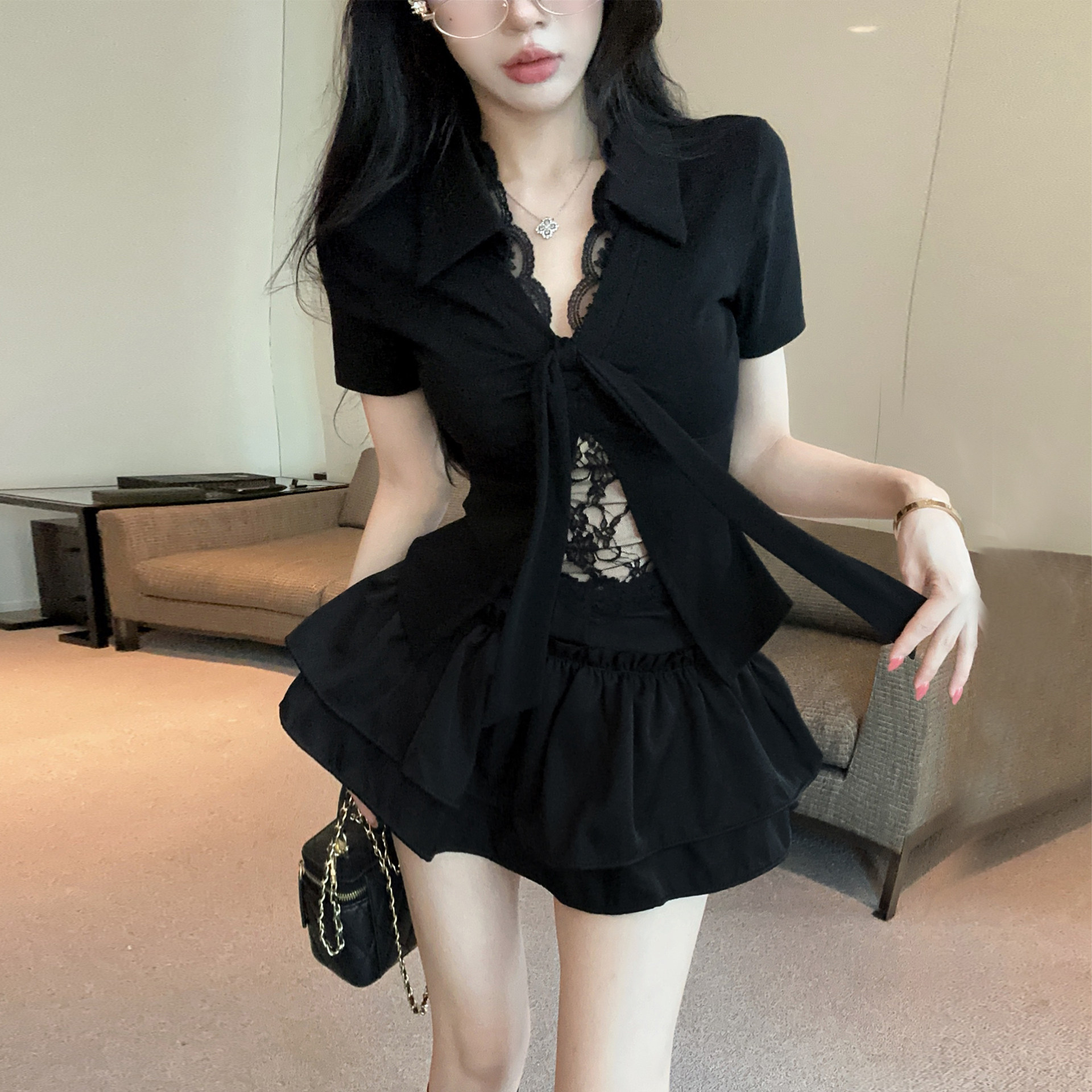 足疗会所减龄职业jk制服短裙套装女性感spa足浴按摩技师工作服夏