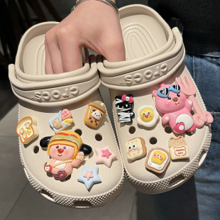 配饰diy食玩鞋 loppy露比洞洞鞋 扣crocs卡骆驰洞洞鞋 配饰crocs鞋 花