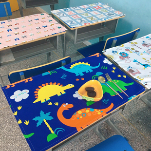ins风一年级课桌垫可折叠棉麻餐布隔热垫 儿童小学生午餐餐垫日式