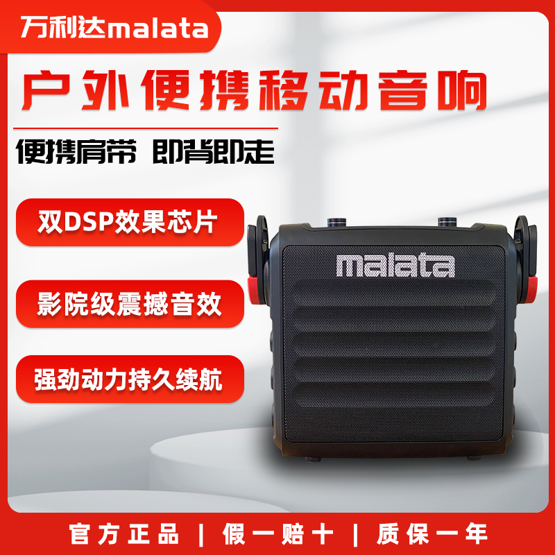万利达(Malata)2025年新款M+9165户外便携式小型大功率蓝牙音响