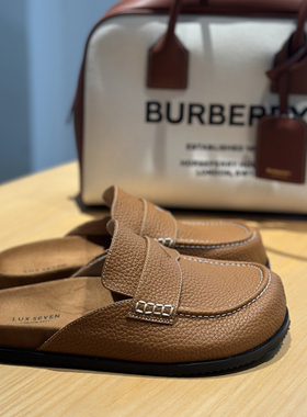 会员福利 | 高端荔枝纹胎牛皮老钱风 质感勃肯鞋休闲包头半拖鞋女