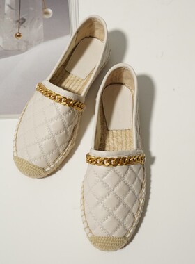 断码捡漏 | 南法风情舒适乐福鞋一脚蹬平底单鞋小香风渔夫鞋女