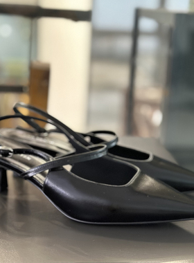 【断码捡漏】质感取胜 通勤晚宴皆可slingback尖头猫跟鞋高跟鞋