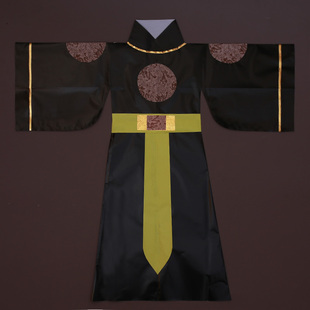仙家纸衣服神仙纸袍男款官袍官服纸衣公子长袍成品定做仙衣纯色