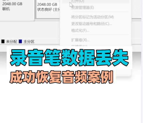 录音笔格式化造成音频丢失，成功恢复音频数据案例。