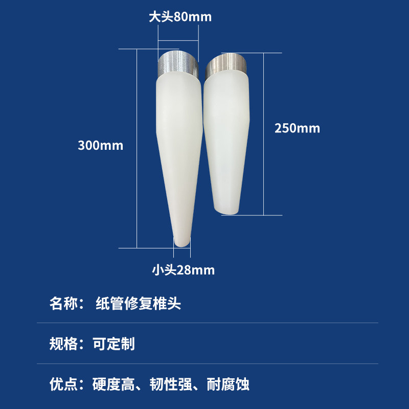 纸管修复锥头套纠正工具纸筒口恢复原状手工修复3寸6寸可带卷修复 - 实物图