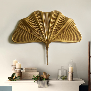 欧式扇形壁饰酒店立体挂饰创意玄关挂件沙发背景装饰现代艺术墙饰