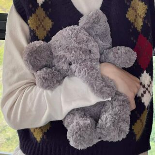 英国正品jellycat阿奇博尔德大象白熊毛绒公仔儿童玩具玩偶送礼物