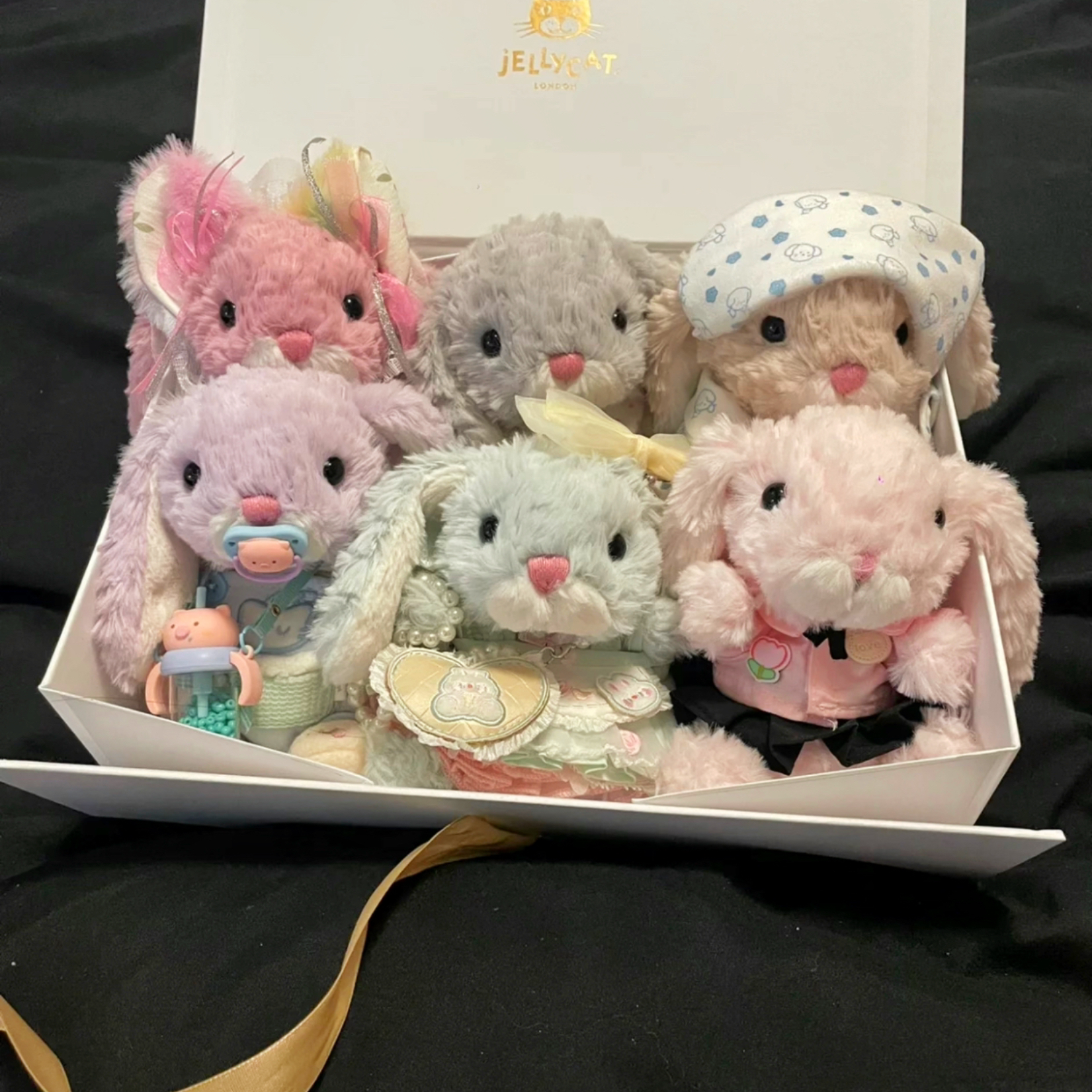 英国正品jellycat yummy甜美小兔子邦尼兔女生毛绒安抚短腿小玩偶