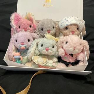 英国正品Jellycat Yummy甜美小兔子邦尼兔女生毛绒安抚短腿小玩偶