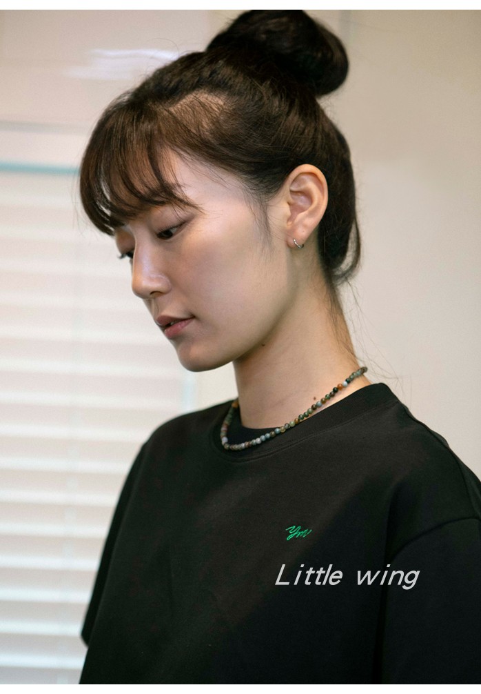 日本日系 夏日甜美文艺小众彩色玛瑙石头串珠 细项链女