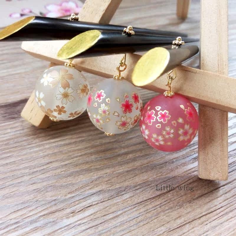 手作日本进口樱花球发簪 日式古典传统和服和风簪子在类目 饰品/流行首饰/时尚饰品新, 发饰中 - 来自Buy2taobao.com提供专业的淘宝代购服务