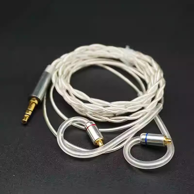3.5mm线单晶镀银mmcx插拔发烧绕耳升级线se846 535 t9ie W80 t8ie