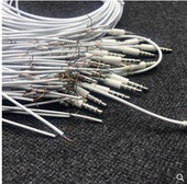 DIY配件 手机耳机维修换线线材美标带麦可通话库存耳塞线白色等长