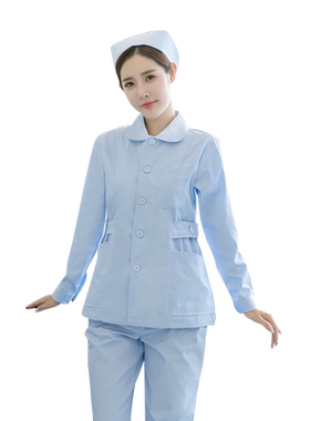 娃娃领护士服夏装短袖分体套装冬装长袖医院工作服家政月嫂服小褂