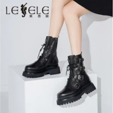 Martens, короткие сапоги на платформе, ремень в английском стиле, челси, подходят для весны и осени, в британском стиле