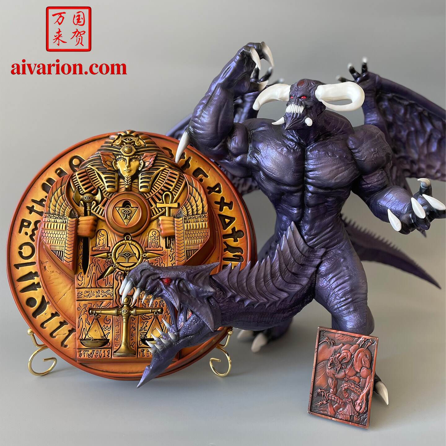 游戏王手办黑暗大邪神佐克莫良法老王三幻神现货游戏巨神兵天空龙图片