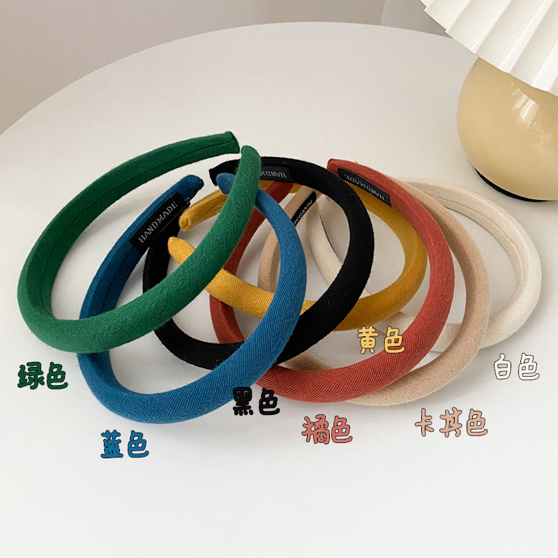 法式复古海绵发箍女美拉德春夏新款高颅顶压发头箍显脸小发卡发饰