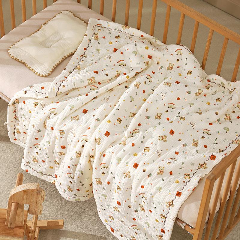 婴儿被子a类空调被纯棉柔软卡通新生儿盖毯夏凉被儿童用品热卖