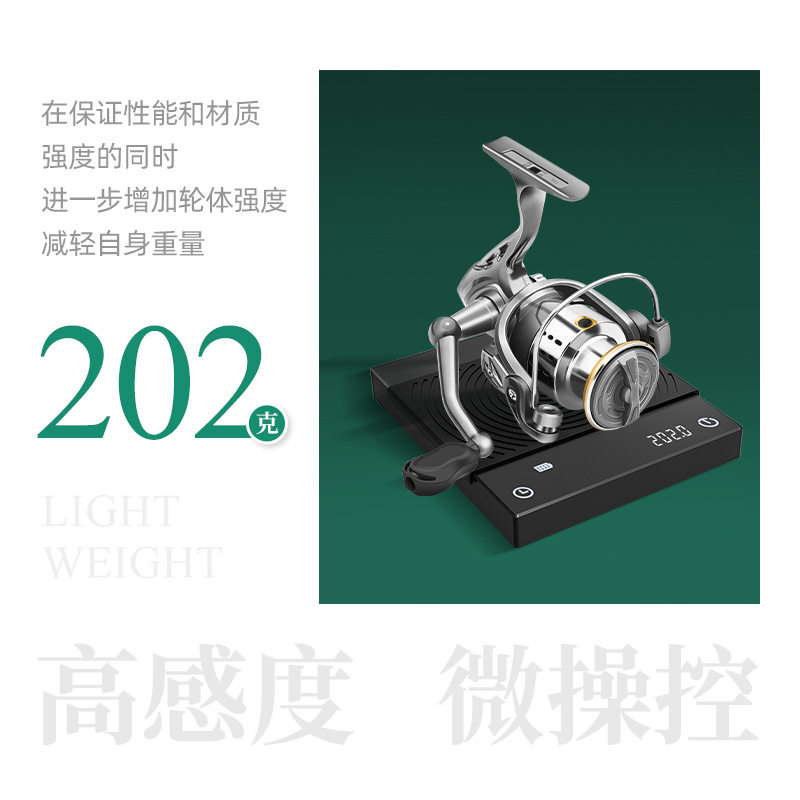 纺车轮小路亚鱼线轮新手轮翘嘴淡水远投斜口微物纺车轮