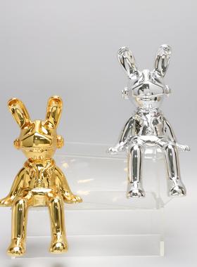 现代简约恶魔兔样板房售楼部卧室客厅书房餐厅电视柜软装饰品摆件