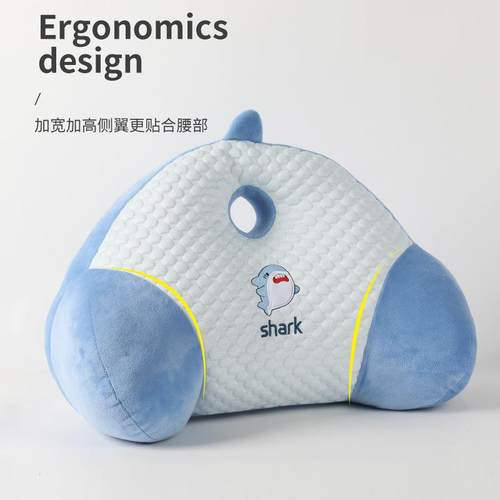 凉感冰豆豆腰靠办公室久坐软包靠背床头靠垫椅子靠枕舒适腰枕热卖