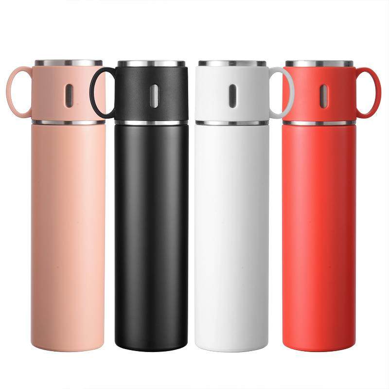 新便携316不锈钢真空保温杯可手提直身商务杯定便携保温水杯