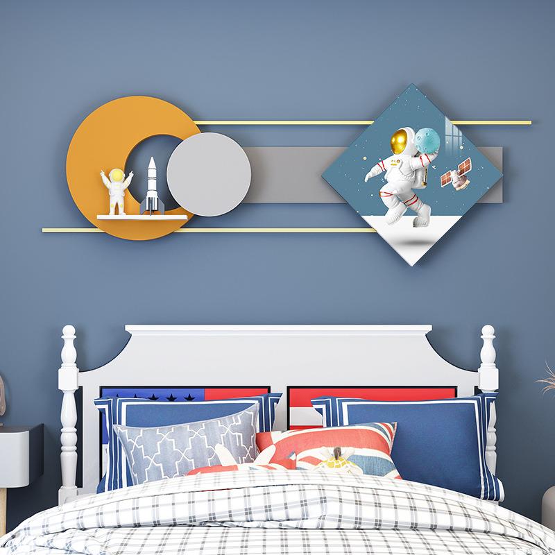 创意儿童房壁挂立体组合装饰画餐厅墙面装饰晶瓷画壁饰置物架