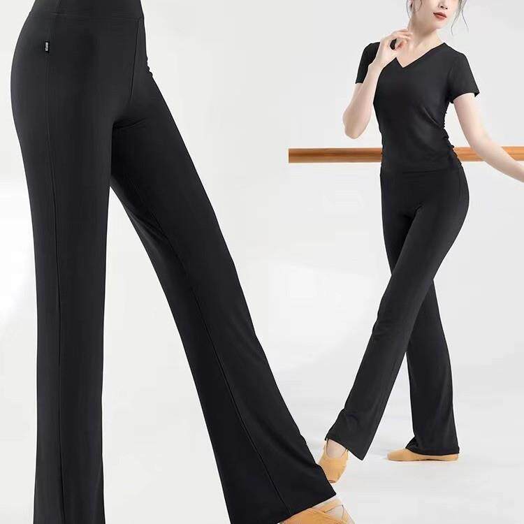 现代舞舞蹈裤女中国古典练功服专业形体训练微喇跳舞裤子艺考推荐