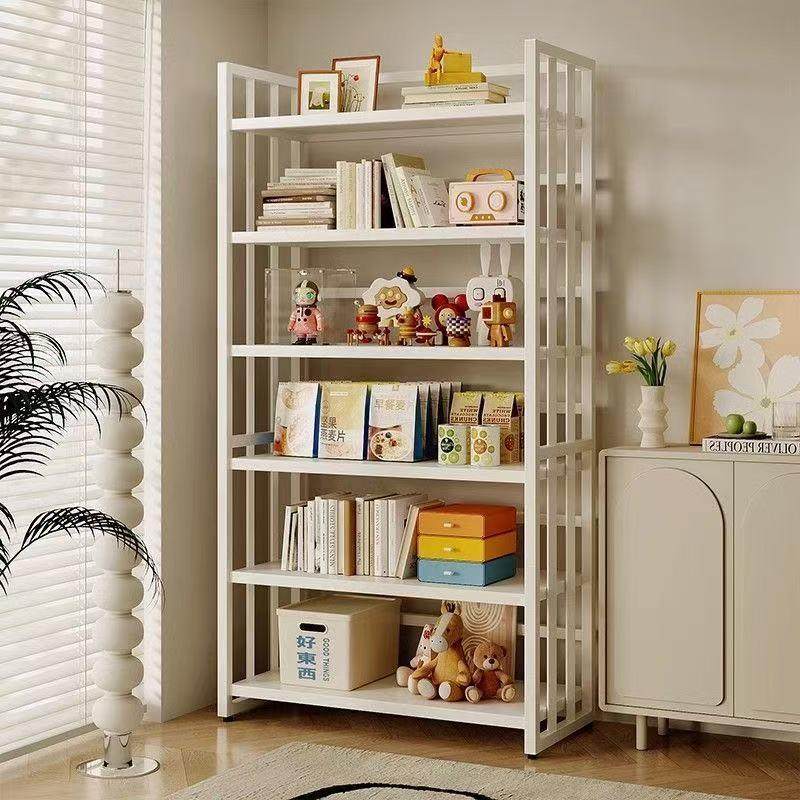 书架落地置物架铁艺多层货架储物架家用客厅书架展示架阳台收纳架