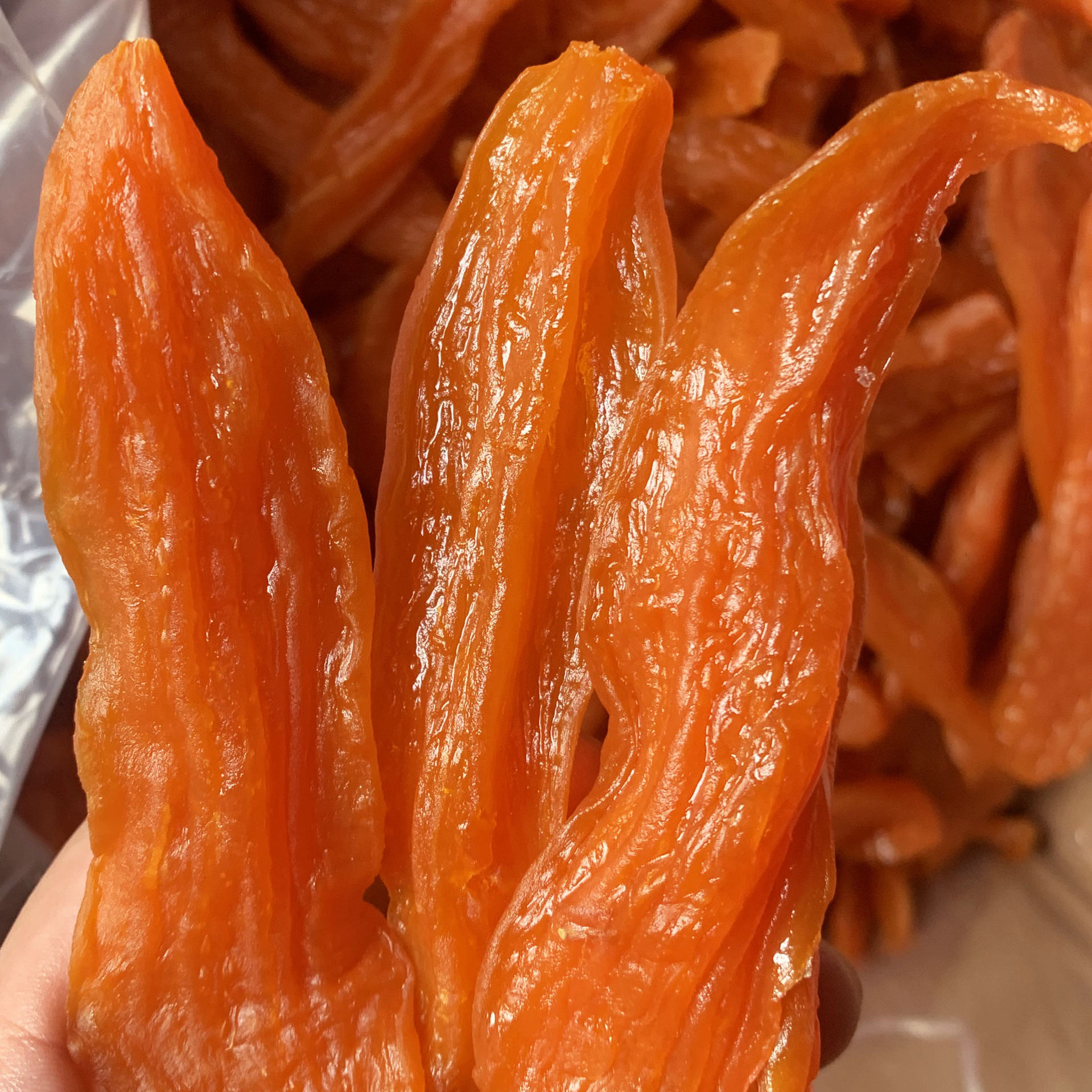 500g红薯干倒蒸地瓜干软糯带皮小香薯干紫番薯干农家年货零食