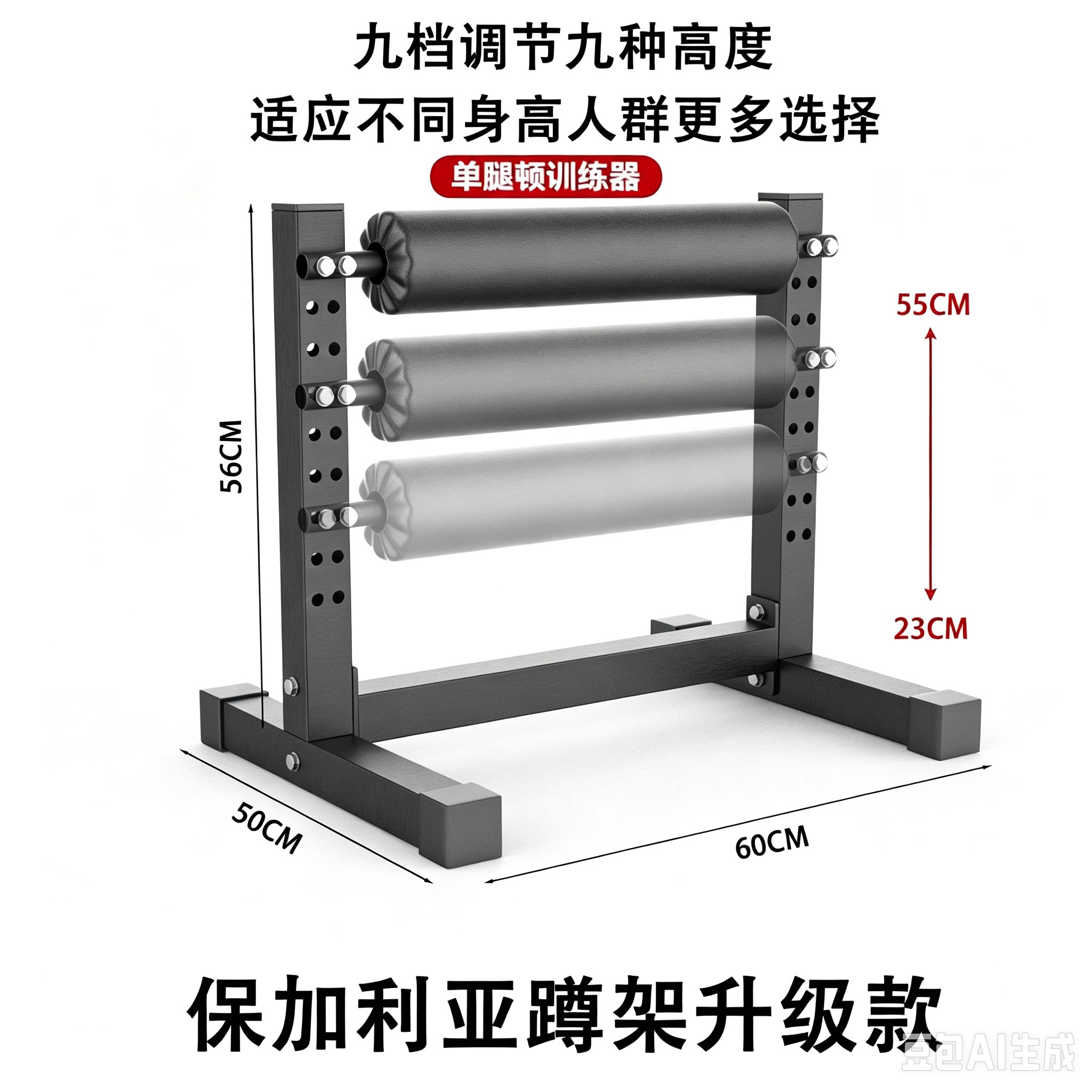 保加利亚单腿蹲架分腿训练器械压力量训练器械(局部型