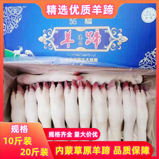 新鲜冷冻羊蹄 羊脚20斤 生羊蹄 羔羊蹄 清真 内蒙羊蹄子食用 包邮