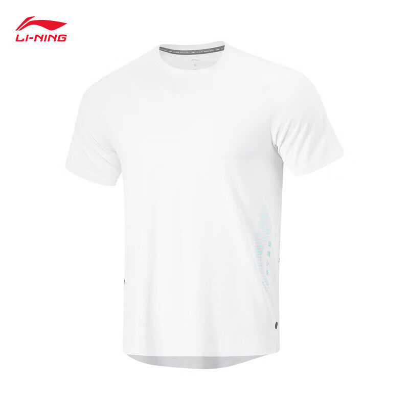 李宁短袖T恤男CBA精英装备2024夏季新款简约运动服上衣ATSU407