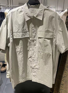 2026夏季款日系潮男士运动宽松工装轻薄透气肌理感 衬衫UML240031