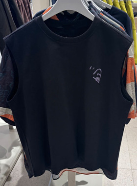 青年男士上衣休闲夏季新款UMY450037百搭印花棉质宽松无袖男 背心