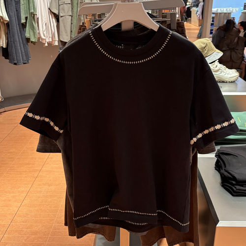 JTUR男装休闲百搭圆领宽松短袖T