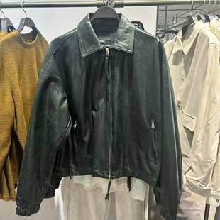 2026春季新款WLJZWFJTUR潮男装复古百搭PU皮衣夹克外套UMF140040
