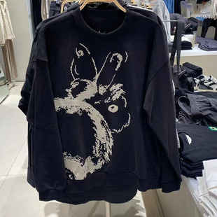 2026春季新款WLJZWFJT UR男装休闲宽松圆领纯棉卫衣ML36S4ON2003