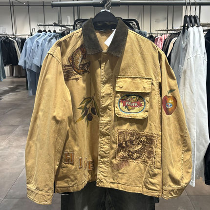 2025秋季新款WLJZWFJTUR男装时尚潮牌印花宽松夹克 外套UML150056