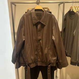 2026春季新款WLJZWFJTUR男装夹克休闲百搭PU皮夹克外套UMF140062